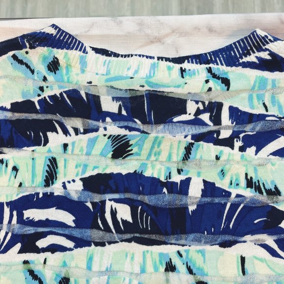 Kenzo Blue Floral Stripe Lightweight Sweater (M) NWT - Picture 9 of 10